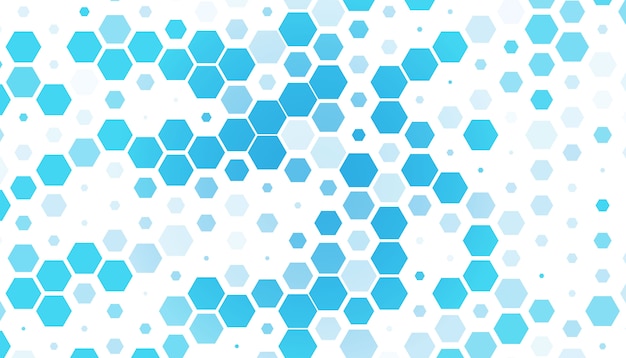 hexagone bleu clair