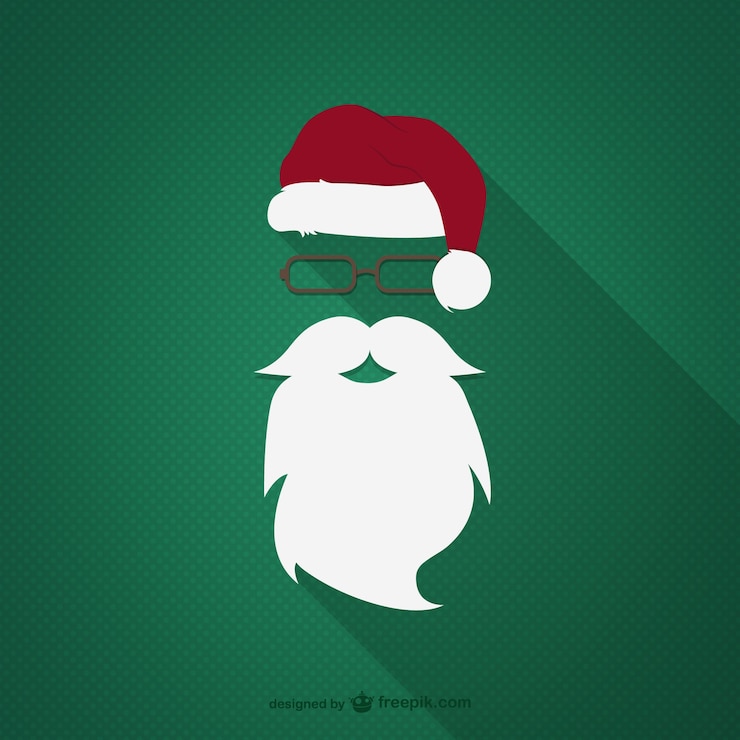 Vecteur gratuit hipster père noël