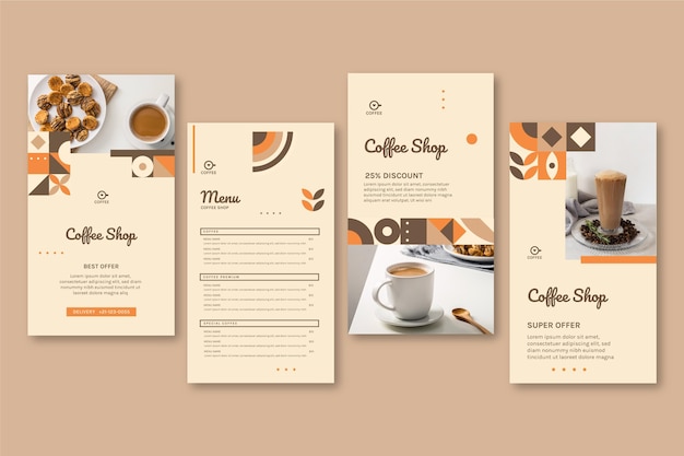 Histoires Instagram de café