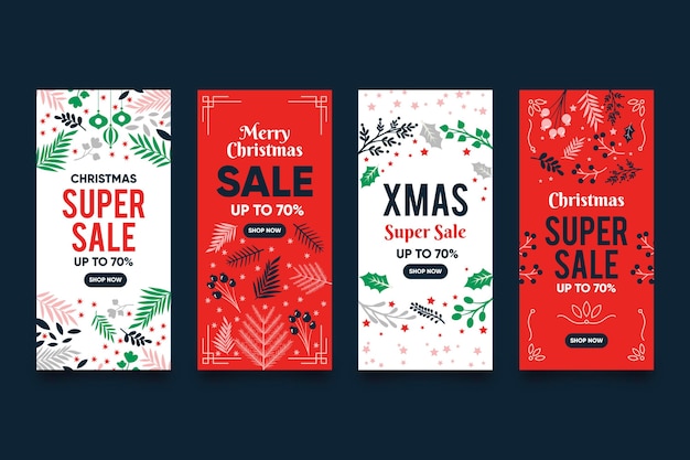 Histoires Instagram De Soldes De Noël