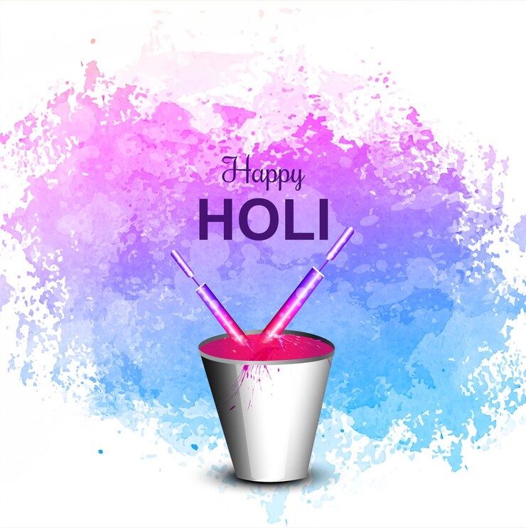 Vecteur gratuit holi festival coloré fête fond