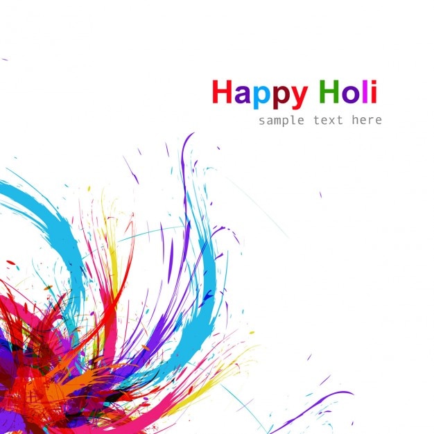 Vecteur gratuit holi fond du festival