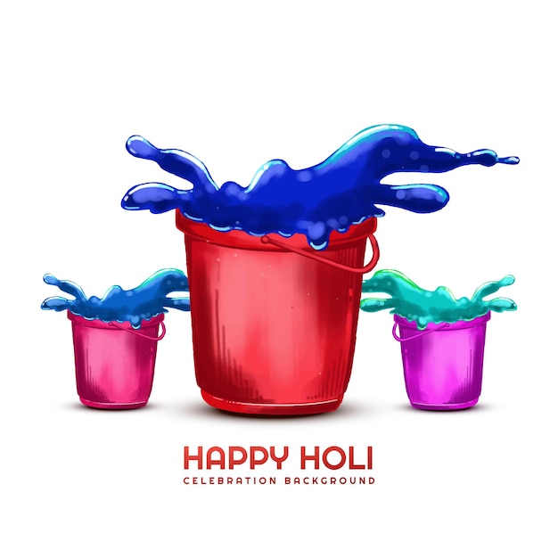 Vecteur gratuit holi indien fête traditionnelle des couleurs arrière-plan de la carte
