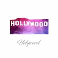 Vecteur gratuit hollywood polygon