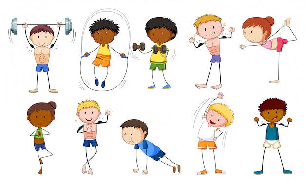 Fille Avec Cerceau Et Garçon Avec Diabolo, Enfants Sportifs, Illustration  Vectorielle Clip Art Libres De Droits, Svg, Vecteurs Et Illustration. Image  196469548