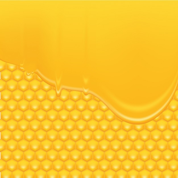 Vecteur gratuit honey fond de couleur jaune