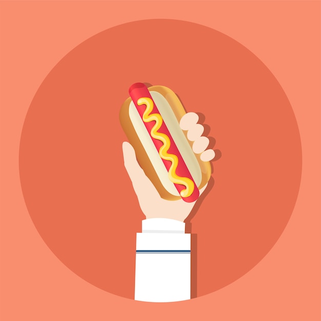 Vecteur gratuit hot-dog