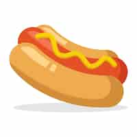 Vecteur gratuit hot dog