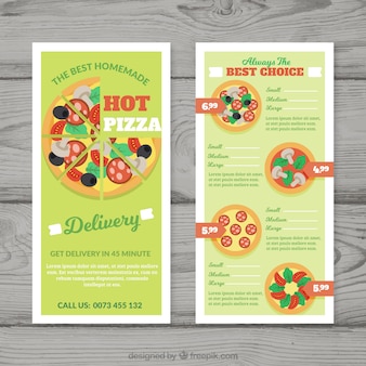 Hot pizza flyer