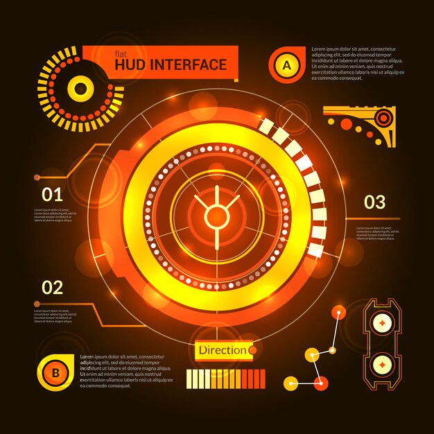 Hud Interface Orange