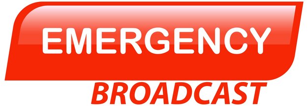 Icône d'alerte d'urgence en rouge