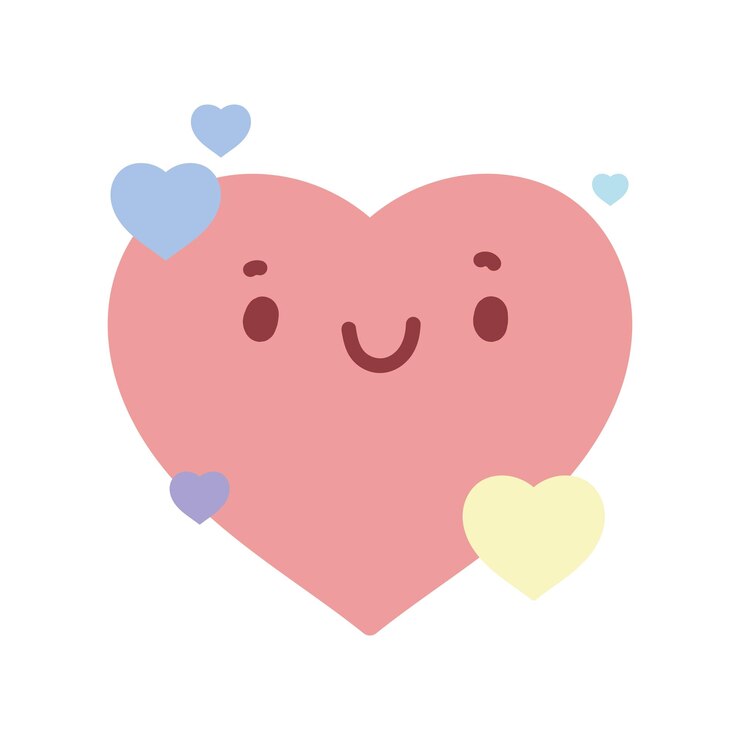 Vecteur gratuit icône d'amour dessinée à la main isolée