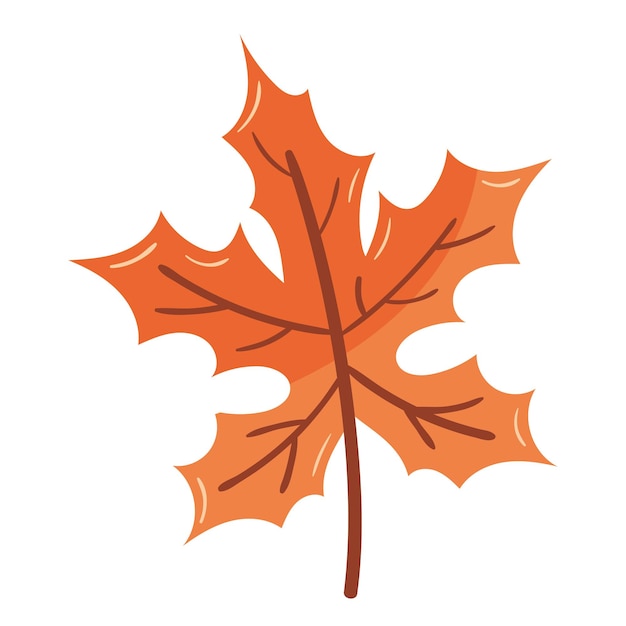 Vecteur gratuit icône d'automne de feuille d'érable