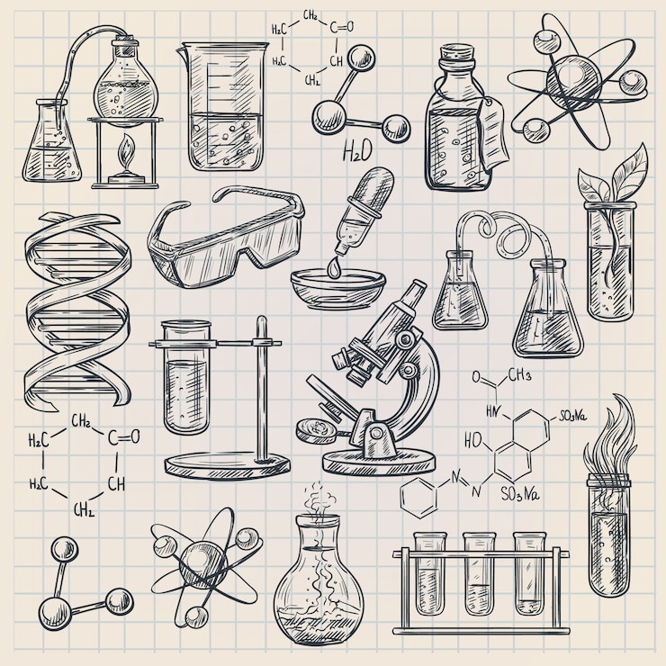 Vecteur gratuit icône de la chimie