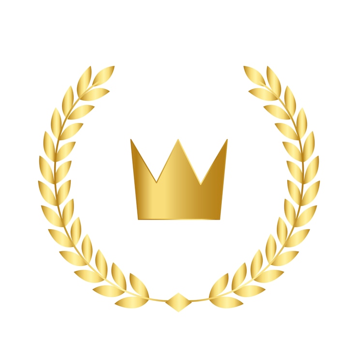 Vecteur gratuit icône de couronne de qualité premium