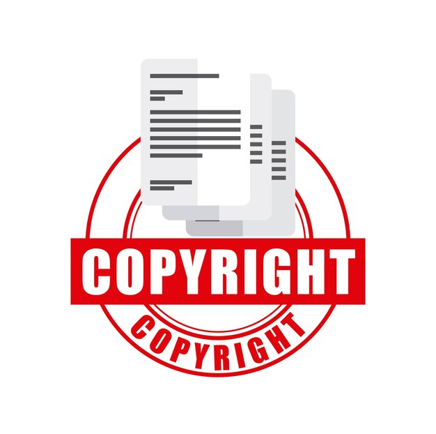 Modèle de symbole de copyright moderne Télécharger des Vecteurs