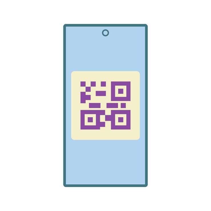 Vecteur gratuit icône du code qr
