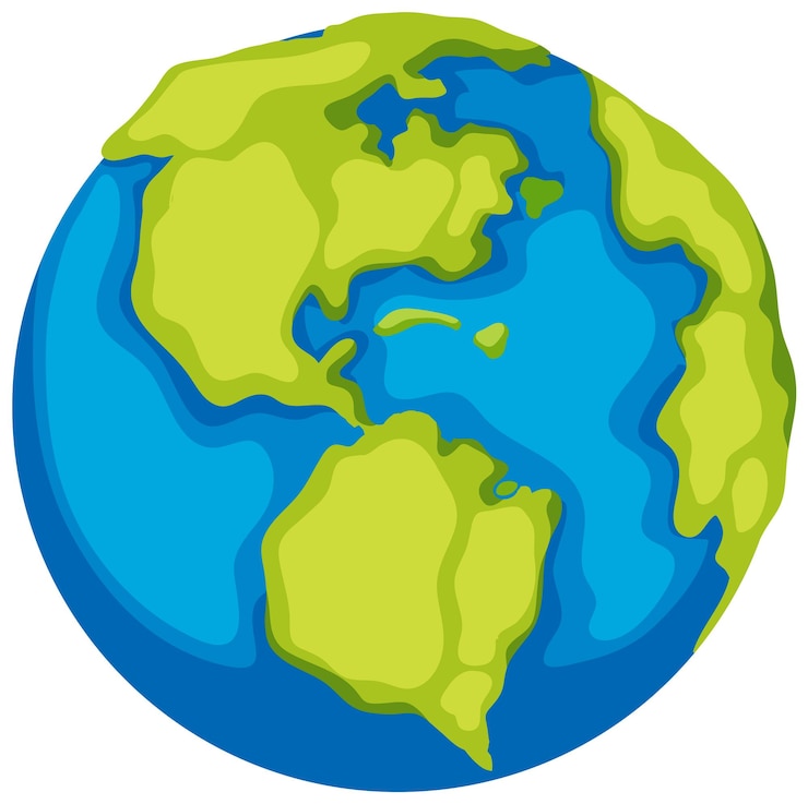 Vecteur gratuit icône de globe terrestre sur fond blanc