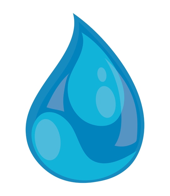 Vecteur gratuit icône de goutte d'eau