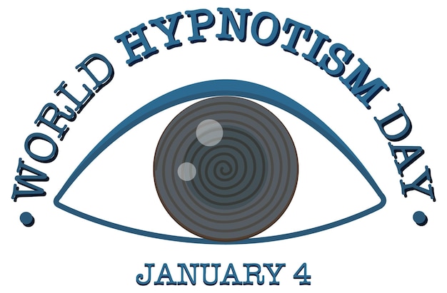 Icône De Janvier De La Journée Mondiale De L'hypnotisme