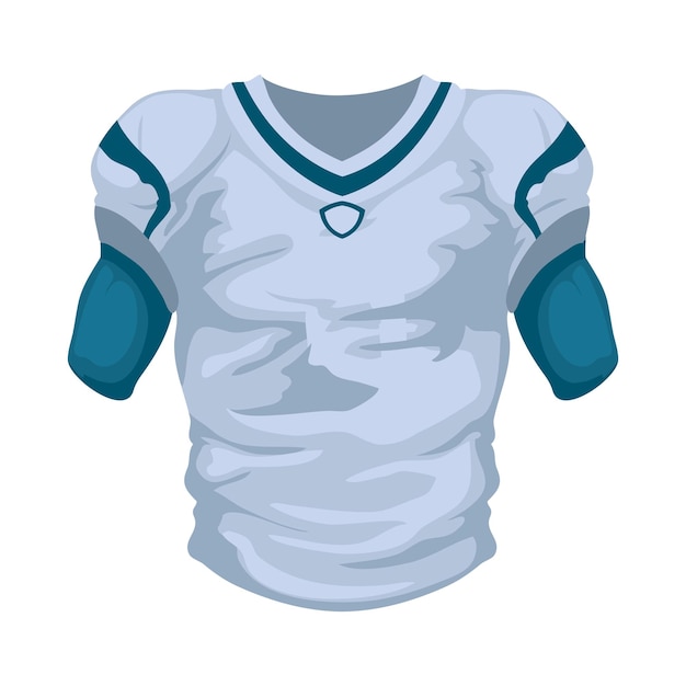 Vecteur gratuit icône de maillot de football américain isolée