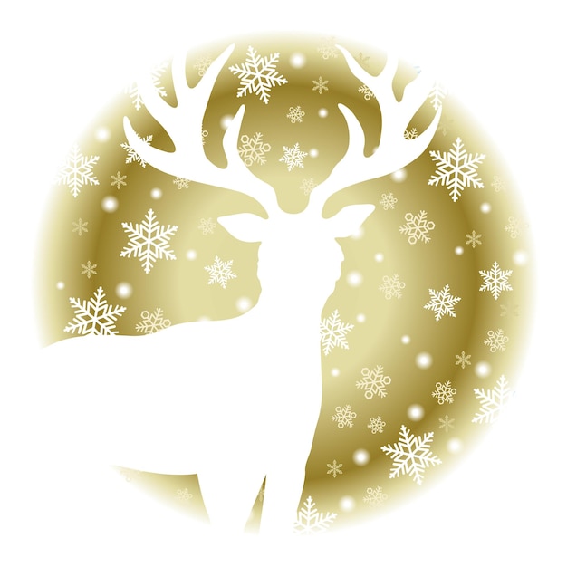 Cerf De Noël Isolé Avec Un Nez Rouge Sur Fond Blanc. Clip Art Libres De  Droits, Svg, Vecteurs Et Illustration. Image 88752257