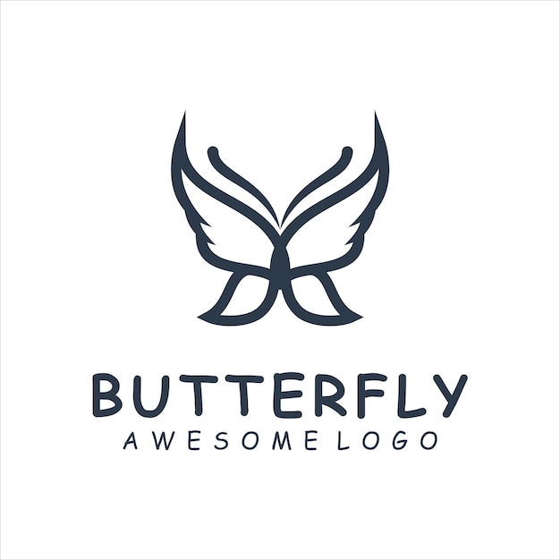 Vecteur gratuit icône papillon illustration silhouette