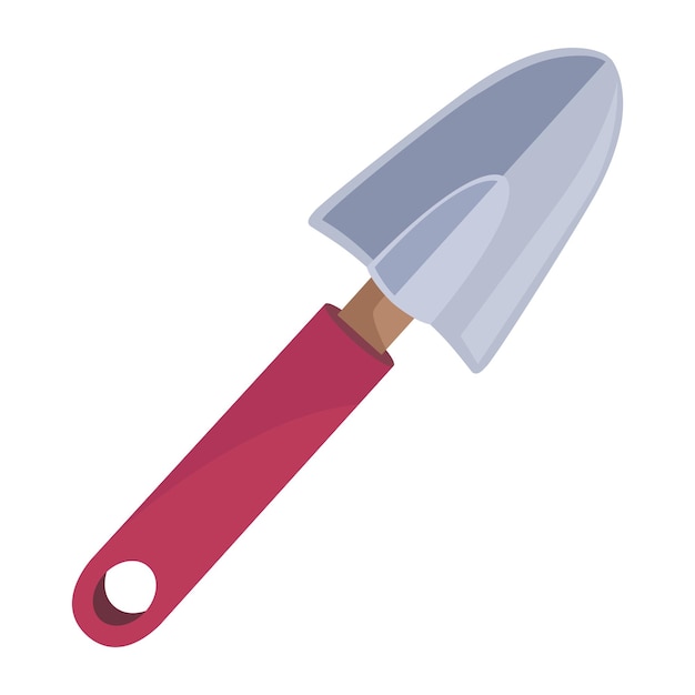 Vecteur gratuit icône de poignée d'outil de spatule de jardinage