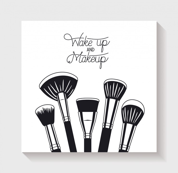 Vecteur gratuit icônes d&#39;accessoires de maquillage