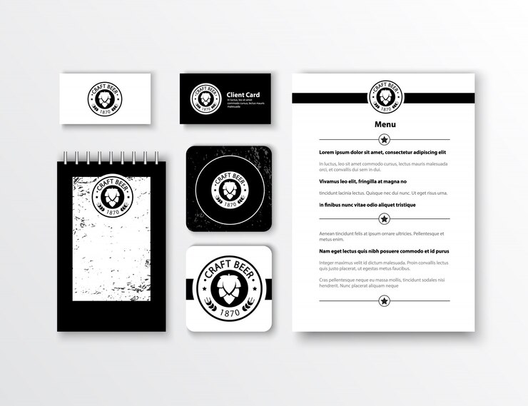 Vecteur gratuit identité d&#39;entreprise. conception de modèle de papeterie classique. documentation pour les entreprises.
