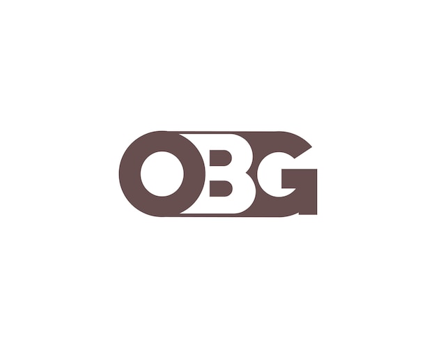 Identité de marque Vecteur d'entreprise Création de logo OBG.