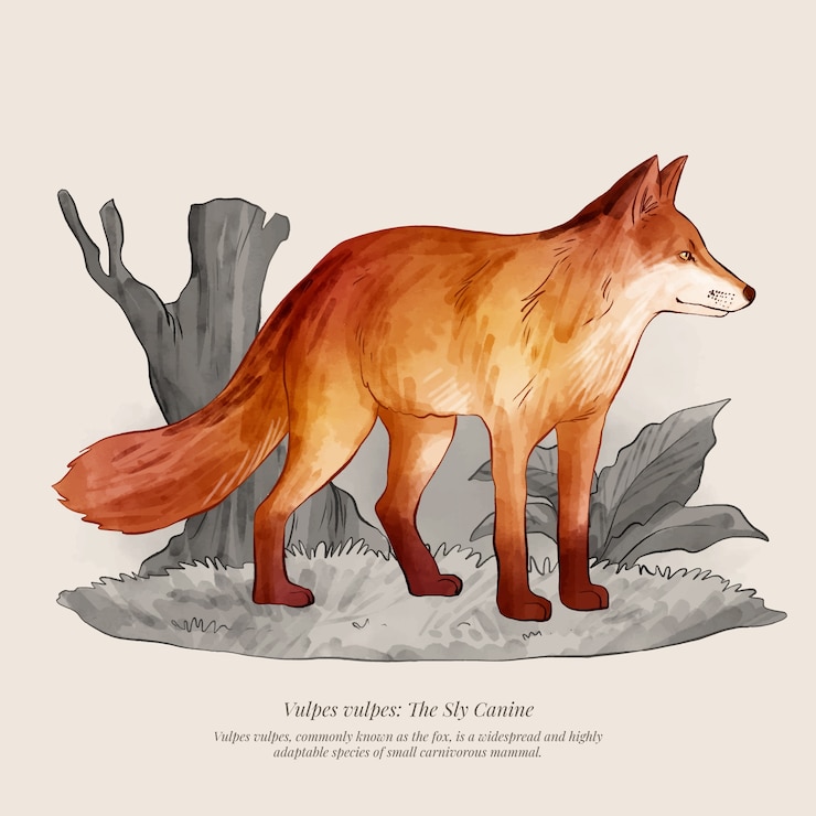 Vecteur gratuit illustration d'animal dessinée à la main rétro