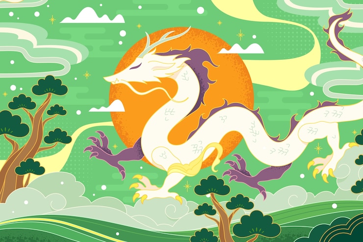 Vecteur gratuit illustration d'animal du zodiaque chinois dessiné à la main