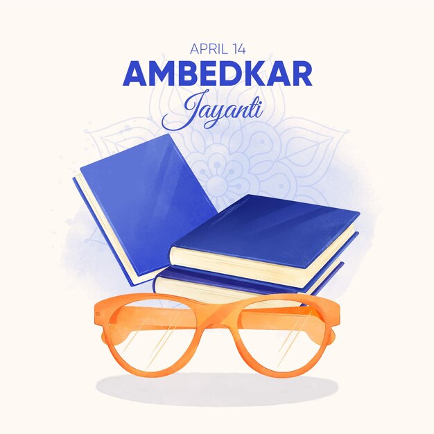 Illustration Aquarelle Ambedkar Jayanti