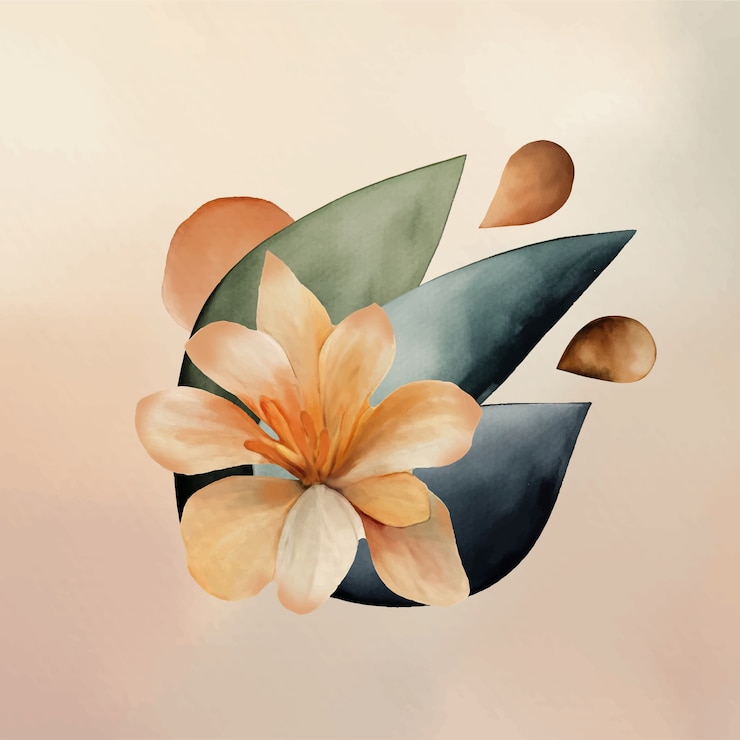 Vecteur gratuit illustration en aquarelle avec des tons de terre doux
