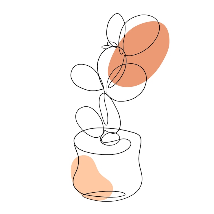 Vecteur gratuit illustration d'art d'une ligne dessinée à la main