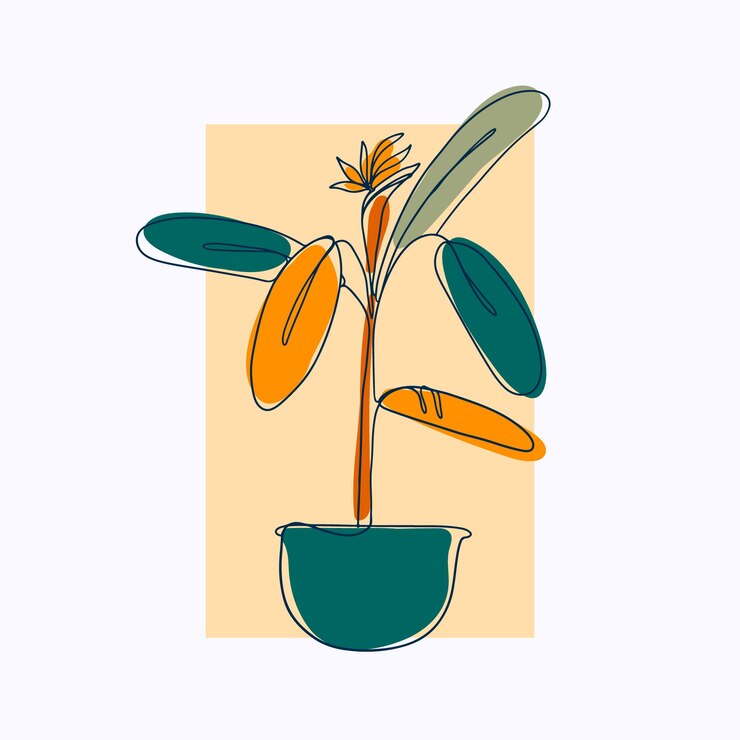 Vecteur gratuit illustration d'art d'une ligne dessinée à la main