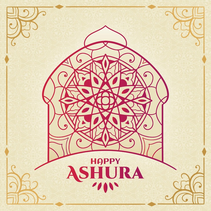 Vecteur gratuit illustration d'ashura dégradé