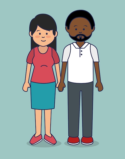 Vecteur gratuit illustration d'avatars de personnes multiculturelles