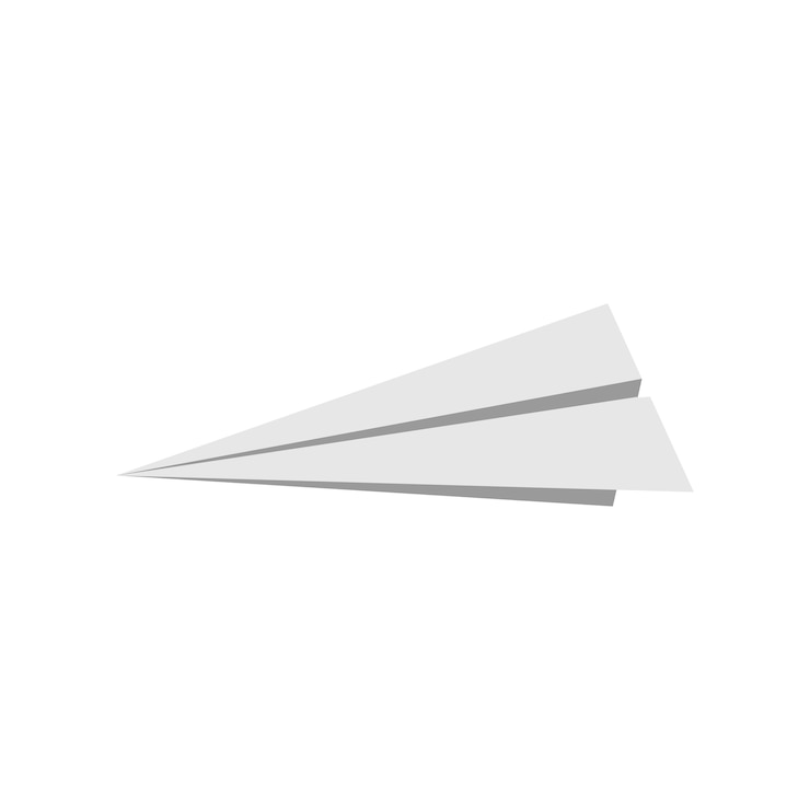 Vecteur gratuit illustration de l'avion en papier