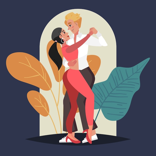 Illustration De Bachata Dessinée à La Main