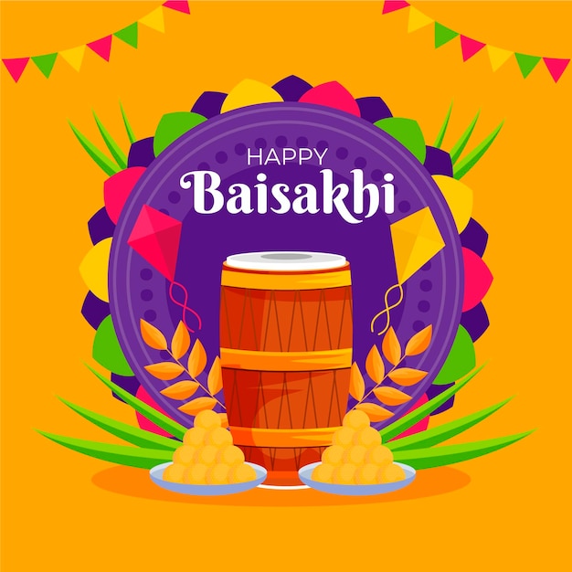 Illustration De Baisakhi Plat