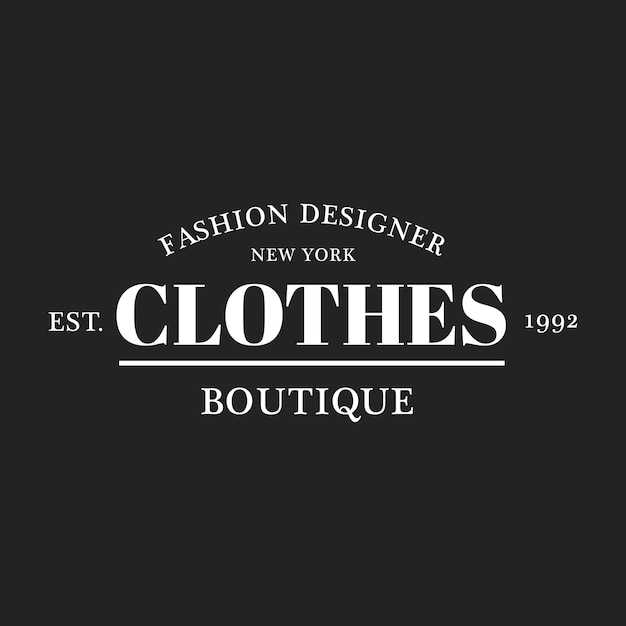 Illustration de la bannière boutique boutique logo timbre