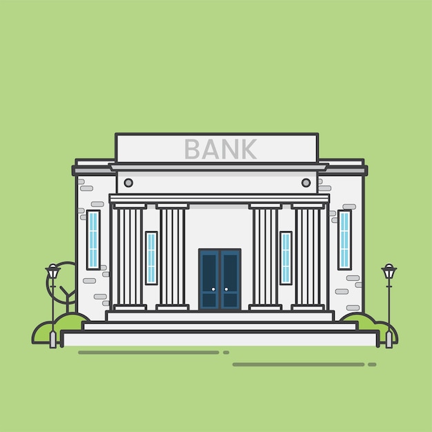 Vecteur gratuit illustration de la banque