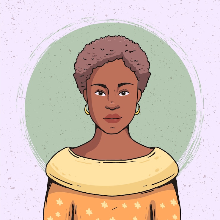 Vecteur gratuit illustration de beauté ethnique dessinée à la main