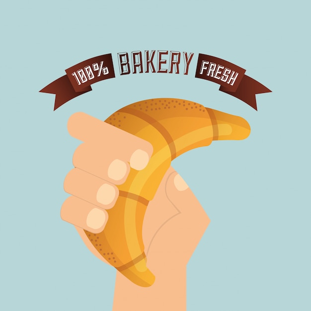 Vecteur gratuit illustration de boulangerie