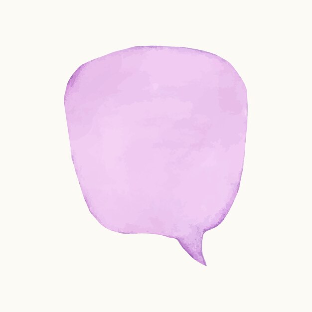 Illustration d'une bulle de dialogue colorée vide