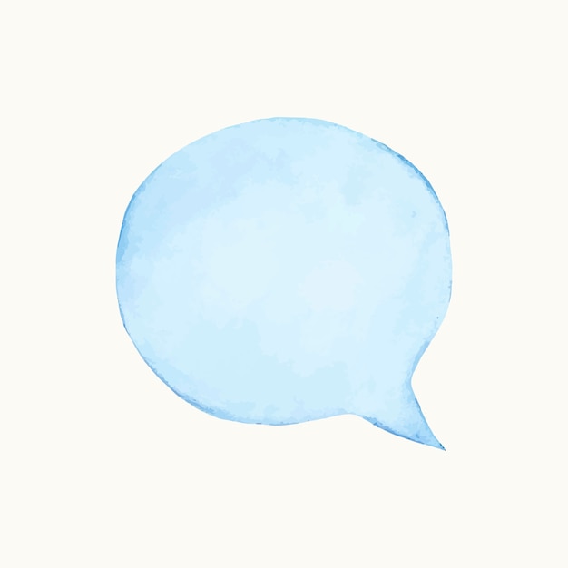 Vecteur gratuit illustration d'une bulle de dialogue colorée vide