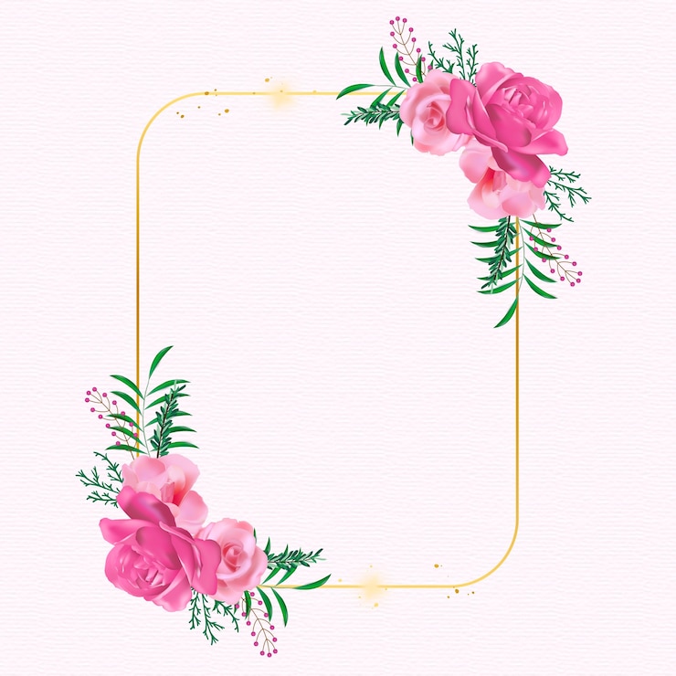 Vecteur gratuit illustration de cadre de jour rose réaliste
