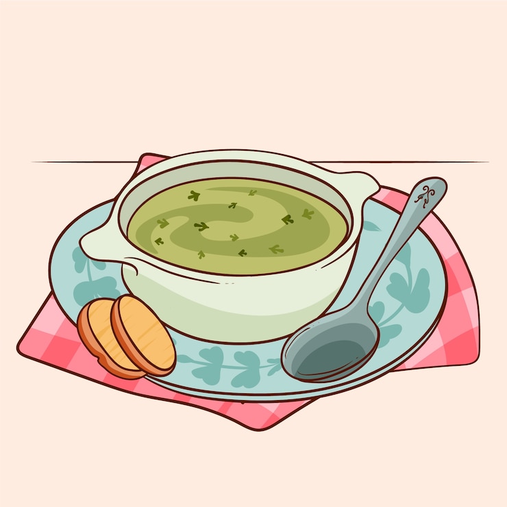 Vecteur gratuit illustration de caldo verde design plat